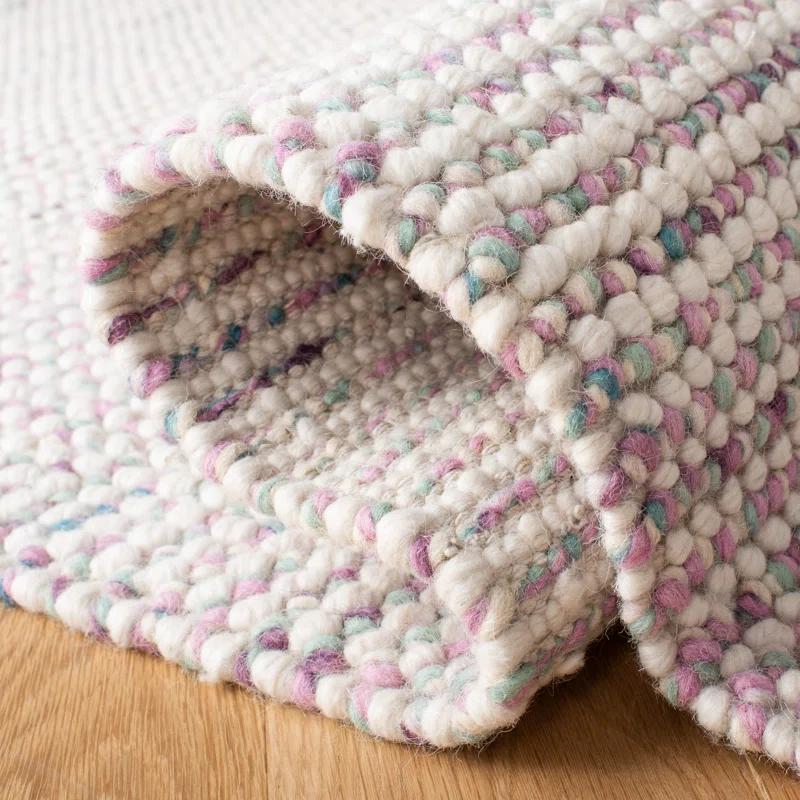 Latitude Run® Vermont Hand Woven Wool Solid Color Rug