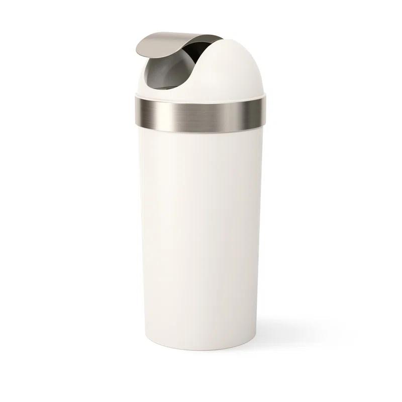 Umbra Venti Plastic Swing Top Trash Can - 16 Gallons