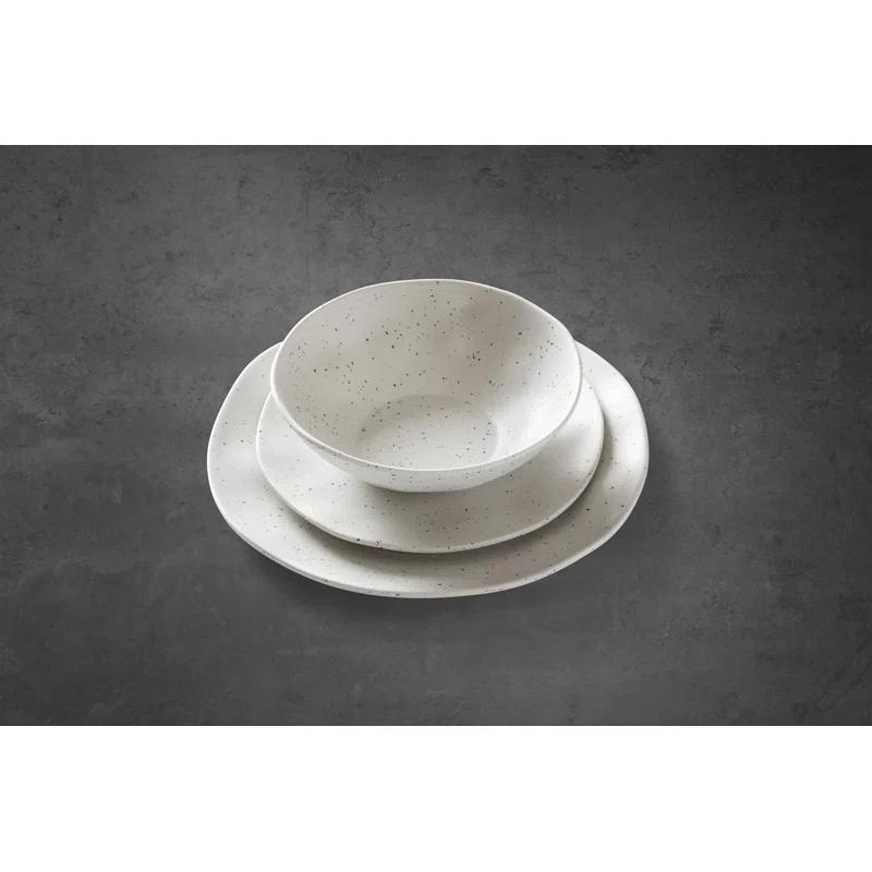 Oneida Terrazzo Melamine 12 Piece Dinnerware Set