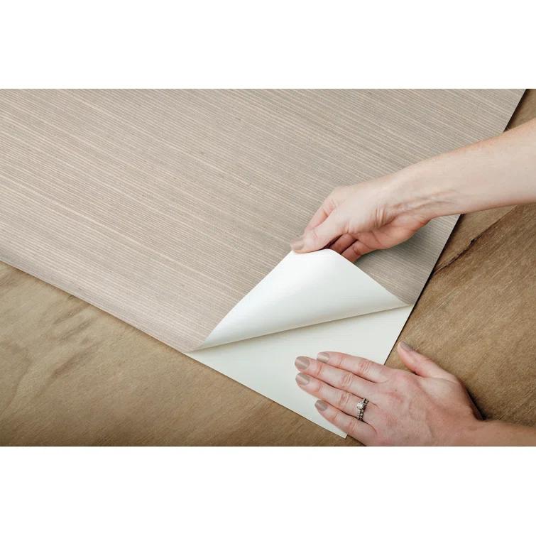 Birch Lane™ Weatherhill Natural Sisal Peel and Stick Grasscloth Wallpaper