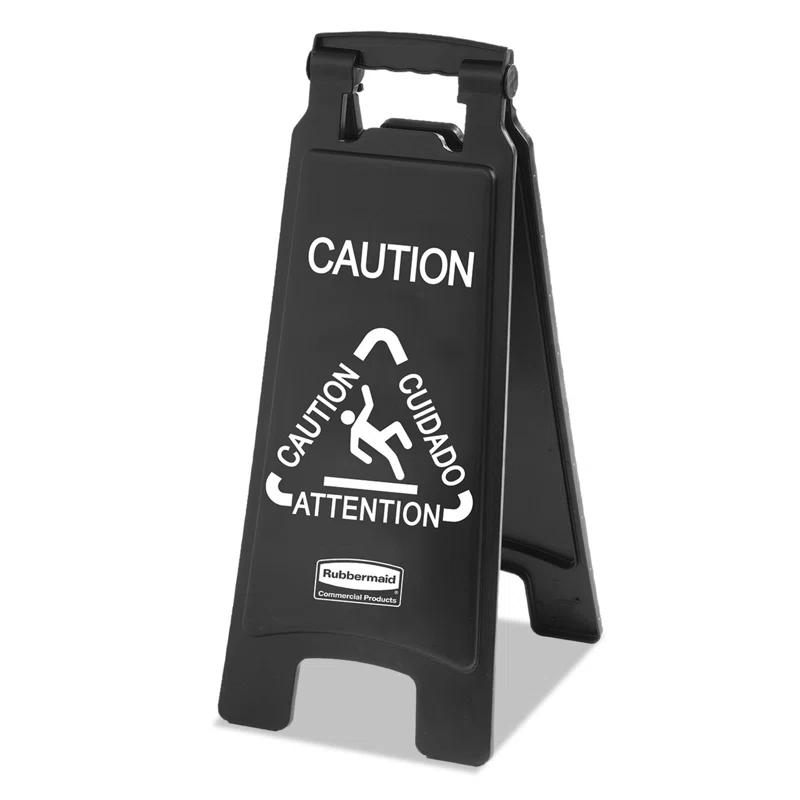 Rubbermaid Commercial Products Executive 2-Sided Multi-Lingual Caution Sign