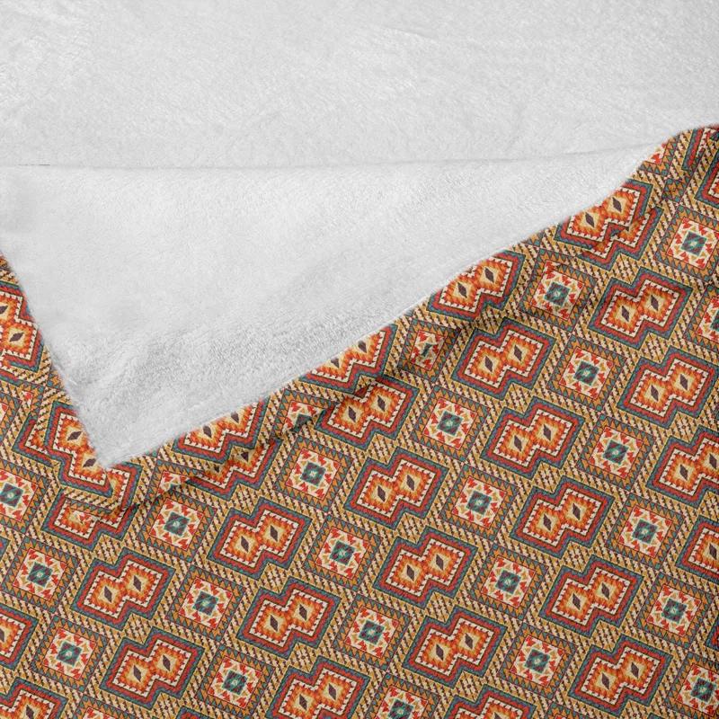 Ambesonne Ambesonne Ethnic Fleece Throw Blanket Mexican Heritage Motifs Multicolor