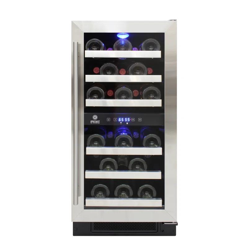 Vinotemp Connoisseur Series Compact Dual-Zone Wine Cooler