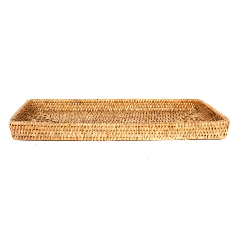 Artifacts Trading Company Artifacts Rattan Rectangular Vanity Tray