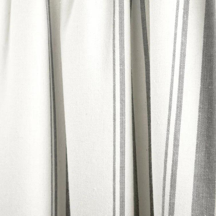 Lush Decor Striped Cotton Tailored Window Valance