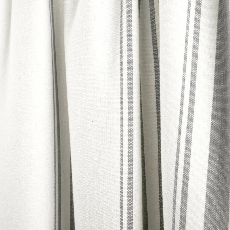 Lush Decor Striped Cotton Tailored Window Valance