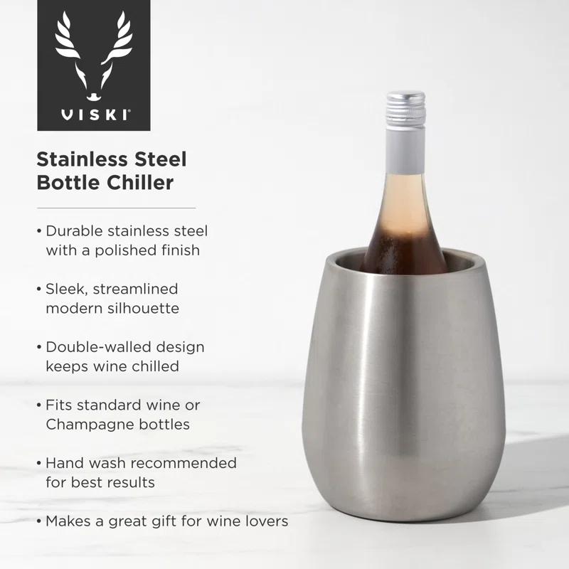 Viski Harrison Stainless Steel Bottle Chiller