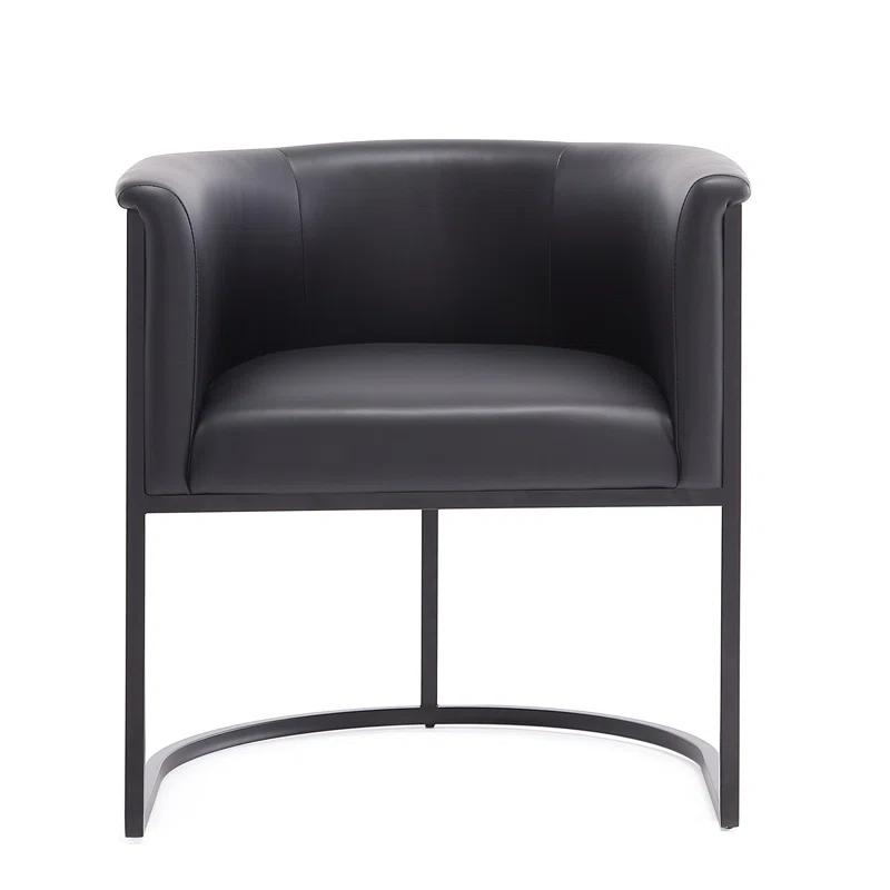 Ceets Bali Saddle And Black Faux Leather Dining Chair (Set Of 2) (Set of 2)