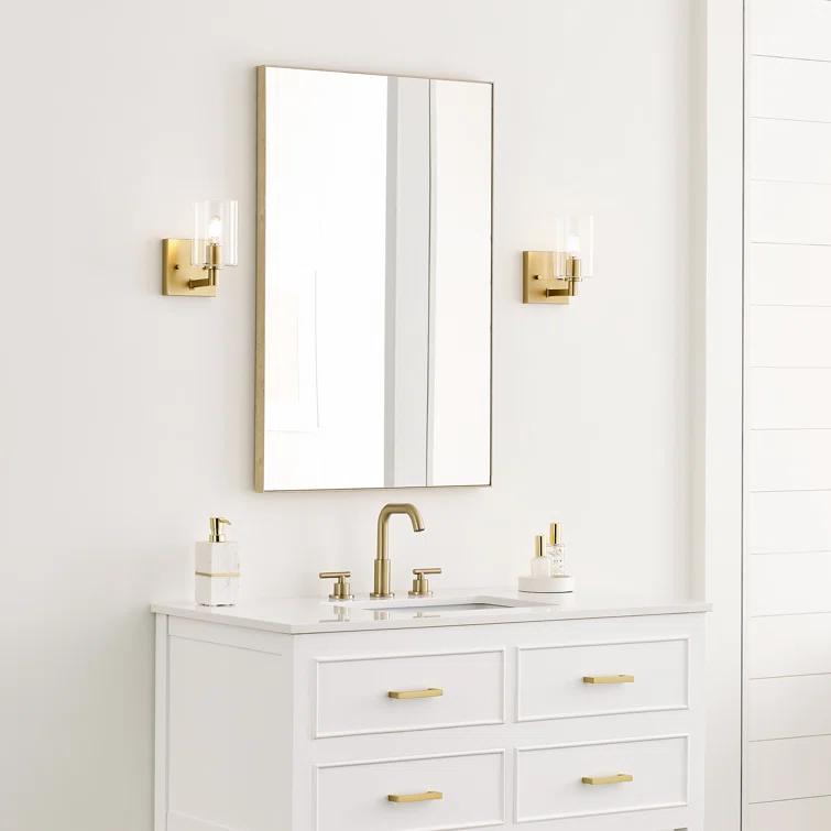 Haines Single Transparent Dimmable Bath Sconce