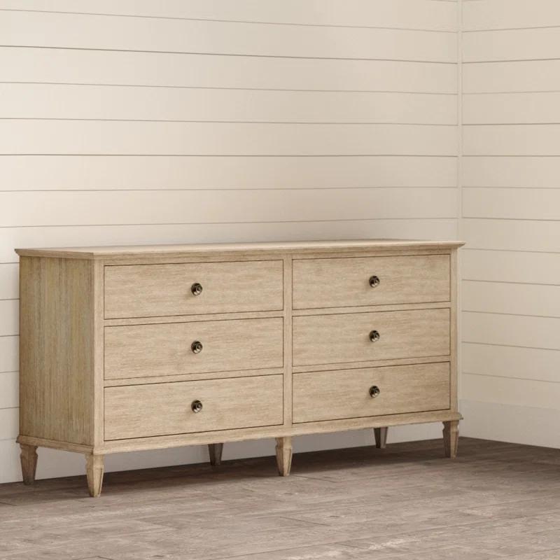 Birch Lane™ Garland 6-Drawer Double Wide Wood Dresser