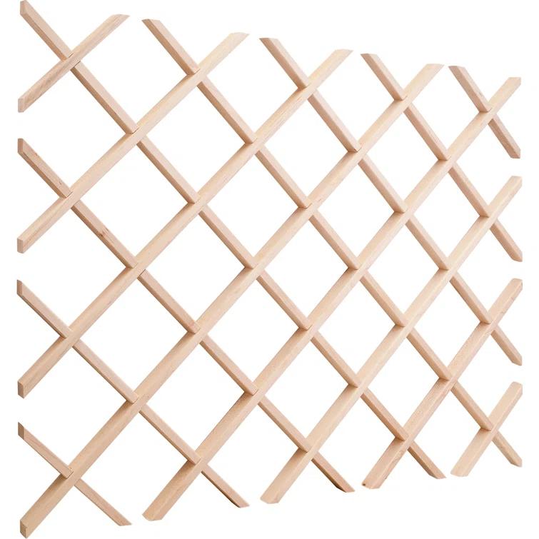 Hardware Resources Hard Maple 24" x 30" Wine Lattice Rack & Reviews | Wayfair