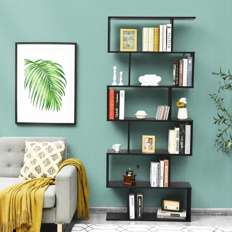 Latitude Run® Pomp Geometric Bookcase