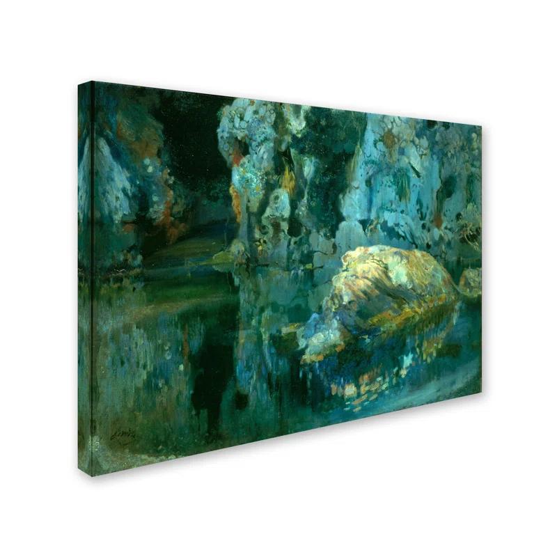 Trademark Fine Art " The Rock In The Pond " by Joaquim Mir