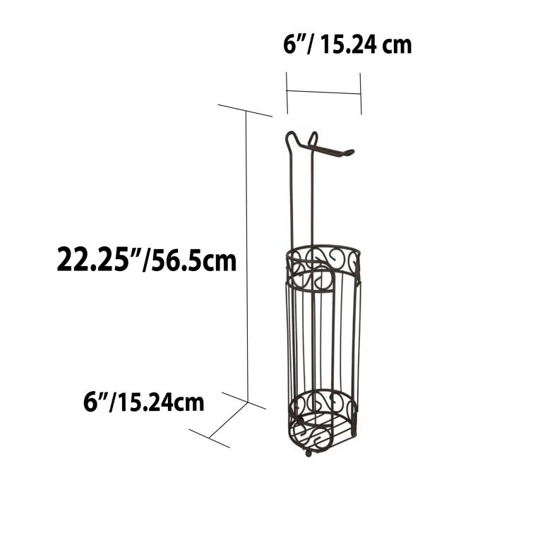 Fleur De Lis Living Margarida Free Standing Toilet Paper Holder