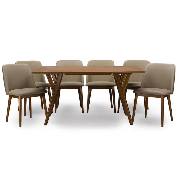 George Oliver Eli 18'' H Faux Leather Upholstered Side Chair (Set of 2)