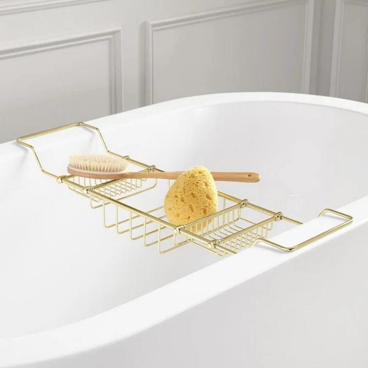 Signature Hardware Nottingham Brass Tub Caddy