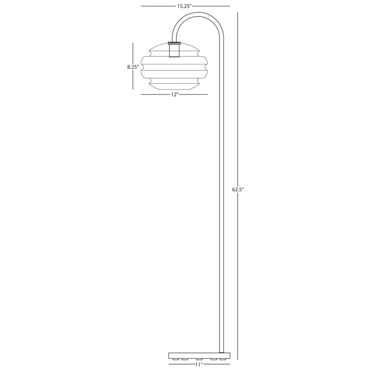 Robert Abbey Horizon 62.5" Arched Floor Lamp | Wayfair