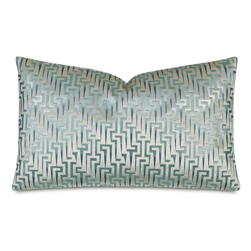 Eastern Accents Geometric Cotton Blend Reversible Throw Pillow