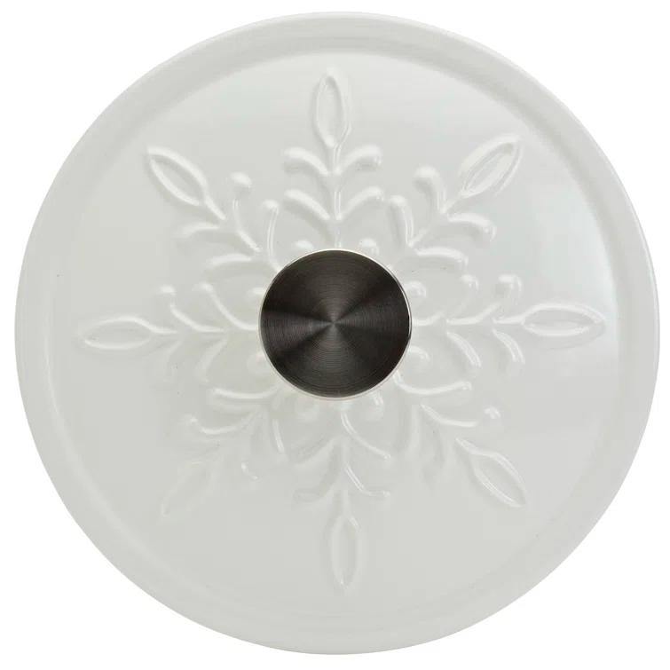 Smith and Clark Holiday Kitchen Smith And Clark 3qt. Enameled Cast Iron Round Dutch Oven