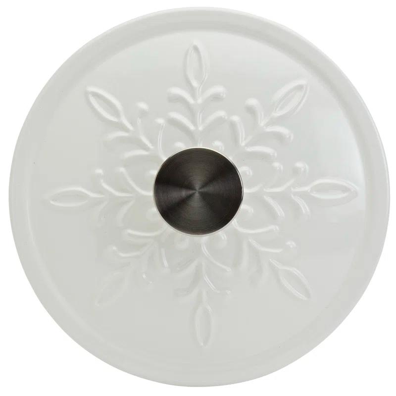 Smith and Clark Holiday Kitchen Smith And Clark 3qt. Enameled Cast Iron Round Dutch Oven