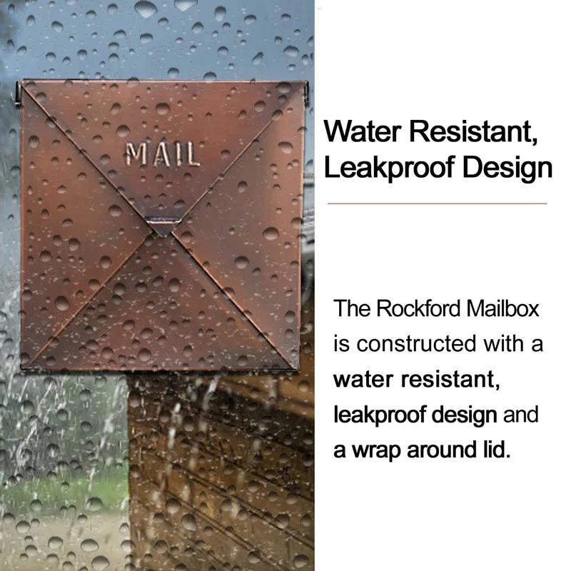 Rockford Aluminum Wall Mounted Mailbox