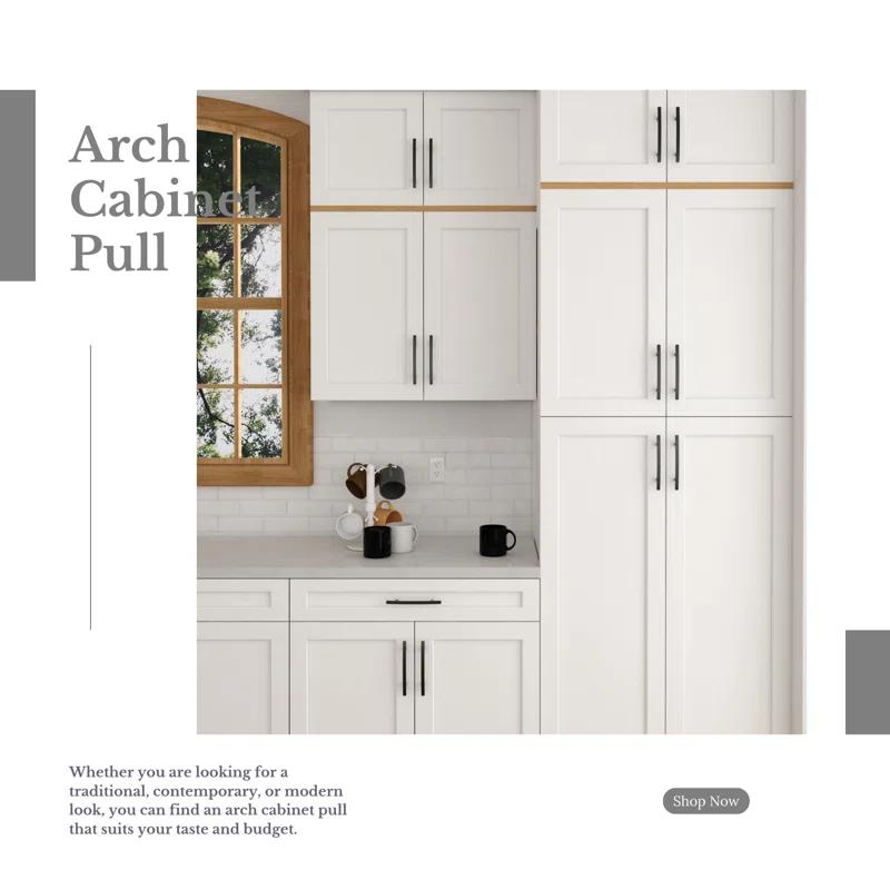 HESTIA HARDWARE Classic Collection  Cabinet and Drawer Arch Pull (Set of 10)