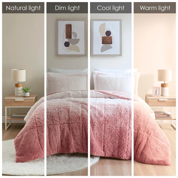 Intelligent Design Brielle Malea Shaggy Faux Fur Comforter Mini Set