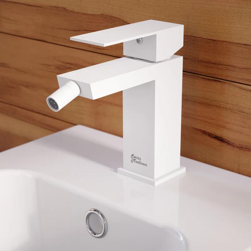Swiss Madison SM-DF80MW Concorde Bidet Faucet in Matte White