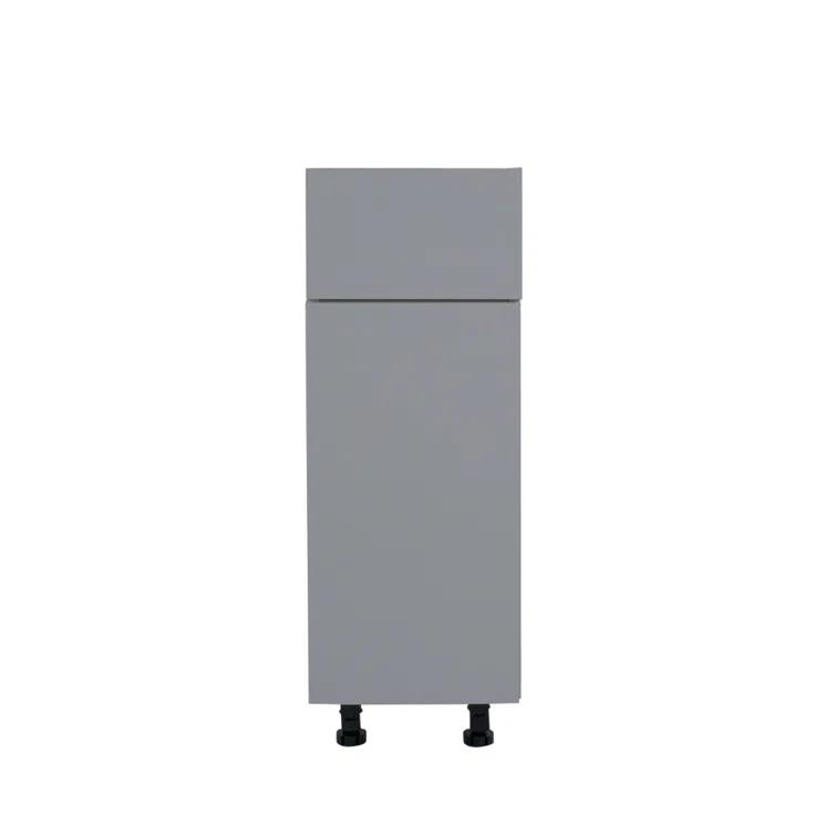Cambridge Radiance Ready to assemble Matte Gray Base Kitchen Cabinet,1 Drawer