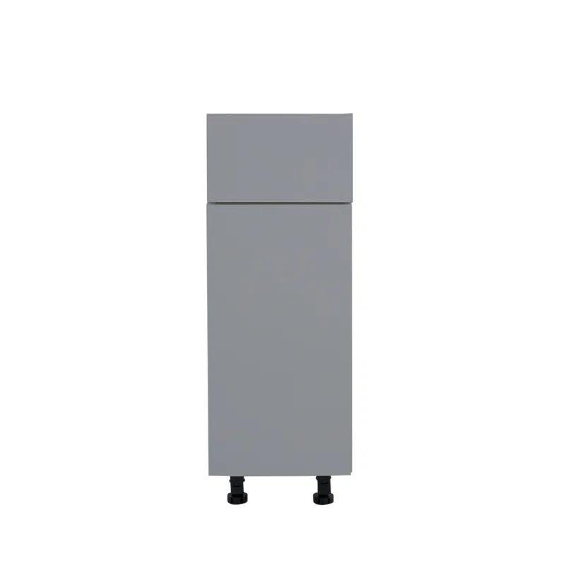 Cambridge Radiance Ready to assemble Matte Gray Base Kitchen Cabinet,1 Drawer