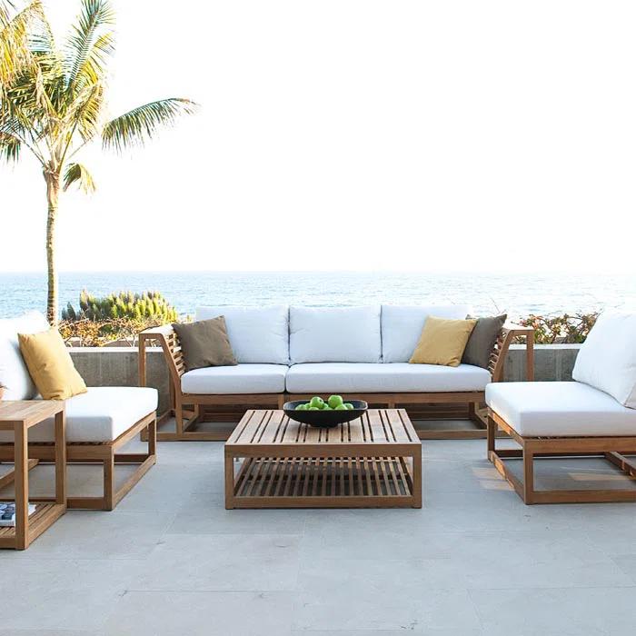 Westminster Teak Westminster Teak Teak 6 - Person Patio Conversation Sets with Cushions