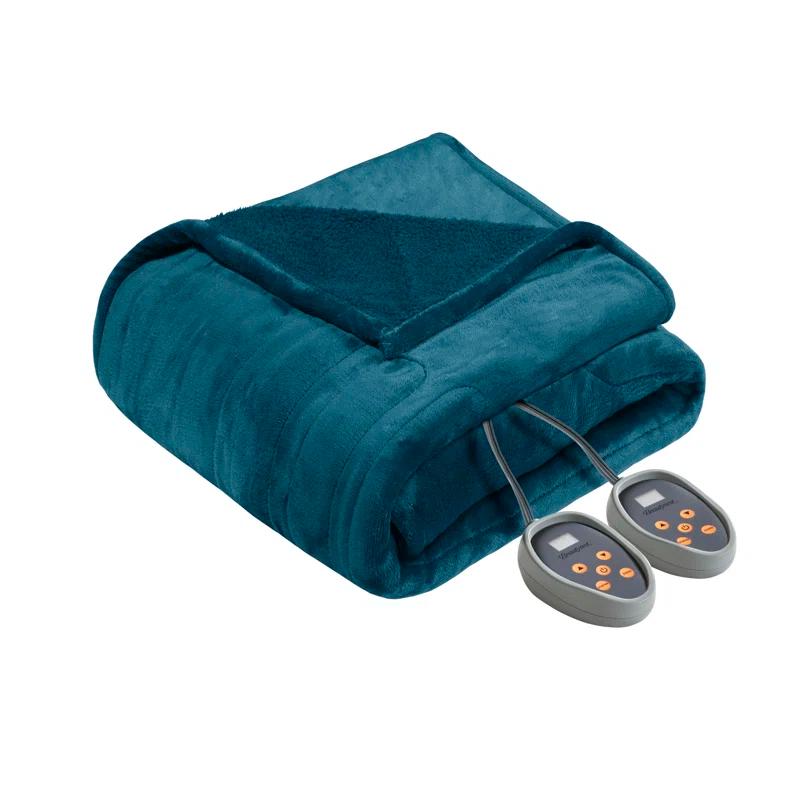 Beautyrest Beautyrest Heated Oversized Microlight to Berber Blanket