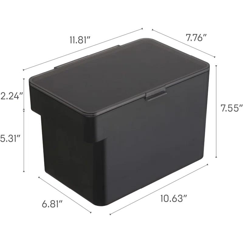 Yamazaki Home Airtight Pet Food Medium Storage Container With Transparent Lid, 1.6 gallons
