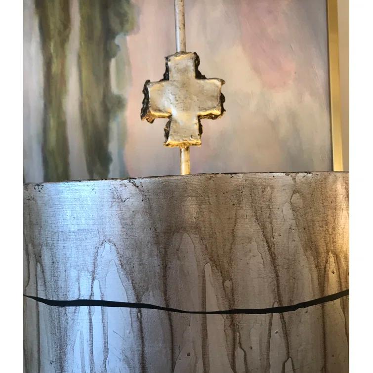 Lucas McKearn Fragment 15" 1-light Traditional Resin Pendant in Gold Leaf