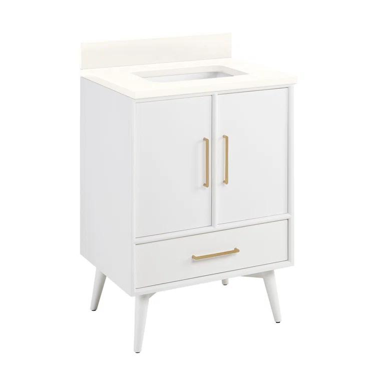 Signature Hardware 24" Novak Single Bathroom Vanity Set with Rectangular Undermount Sink