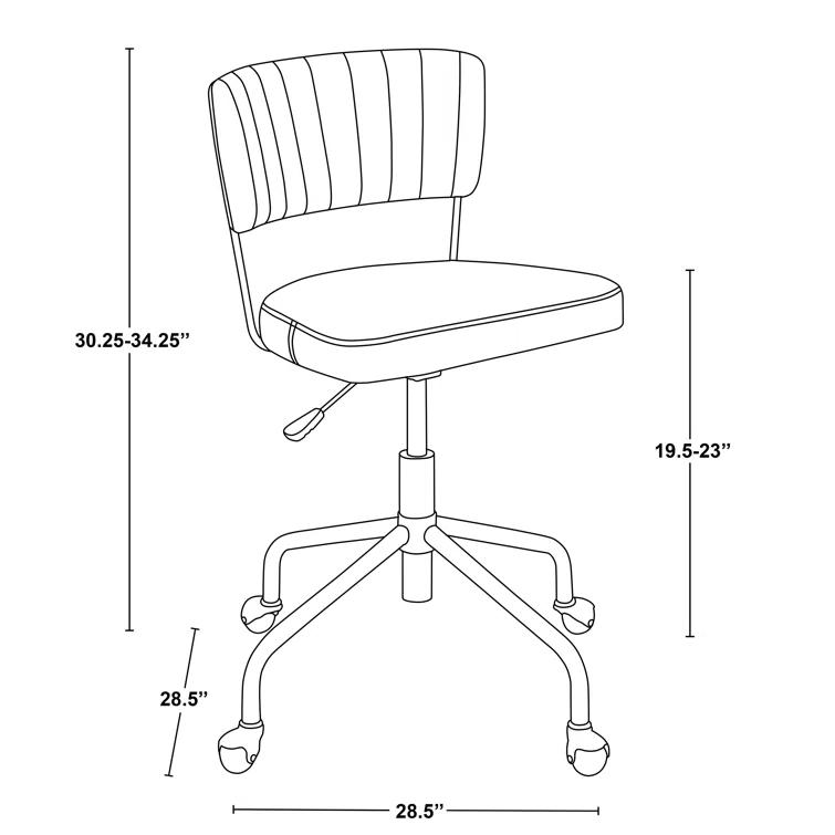 Emmy Gilded Desk Chair