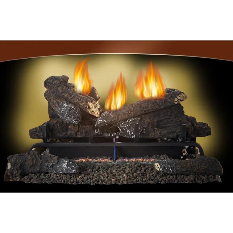 Comfort Glow Comfort Glow Vent Free Gas Log Insert, Remote, 24" Dual Fuel, Adjust Thermostat - GLD2470R