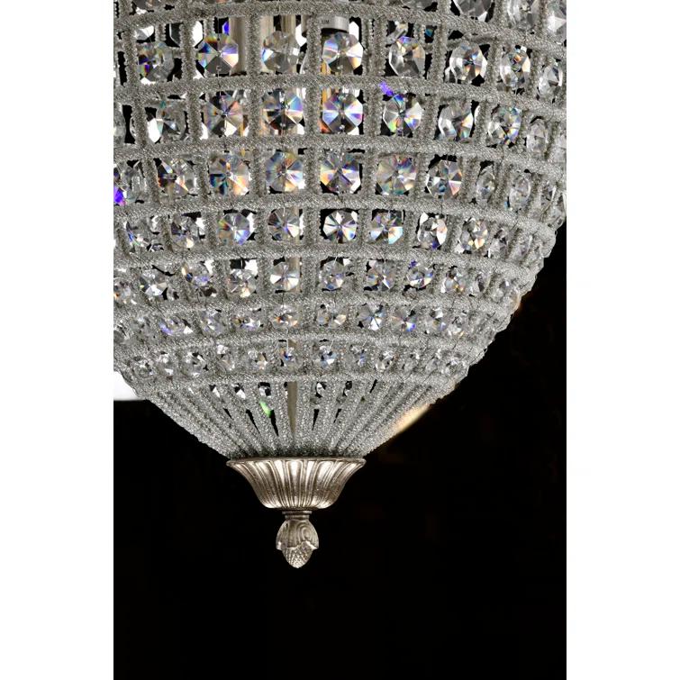 Rosdorf Park Kiyora 4 - Light Dimmable Tiered Chandelier