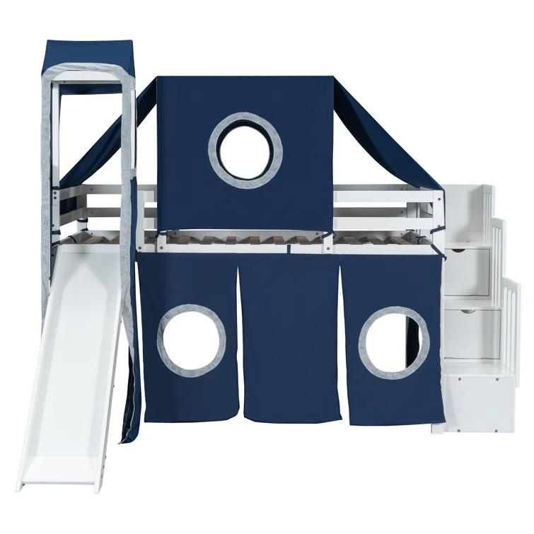 Harper Orchard Loft Bed with Tent and Tower -
