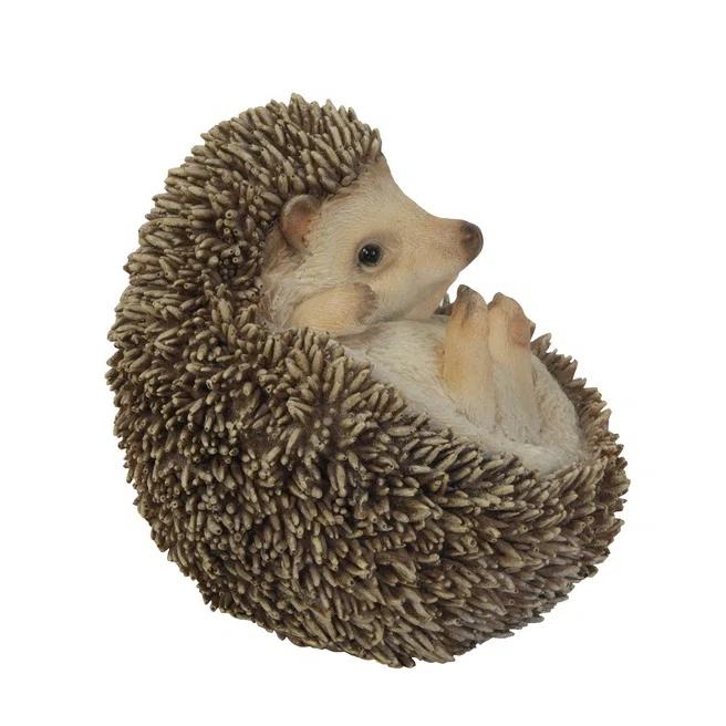 Hi-Line Gift Ltd. Hedgehog On Back Statue