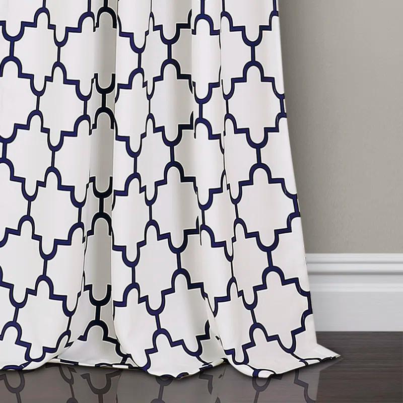 Lush Decor Geometric Room Darkening Thermal Curtain Panels (Set of 2)