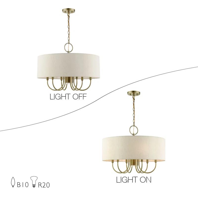 Dovecove Winscombe Shaded Drum Chandelier