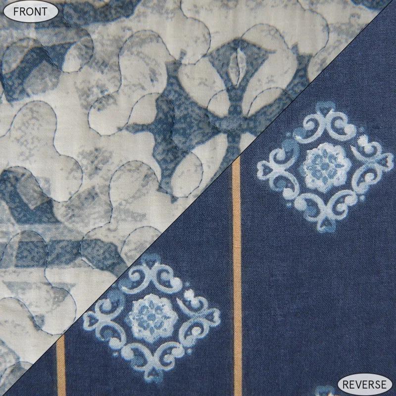 HiEnd Accents Skyler Coastal Cotton Abstract Quilt Set