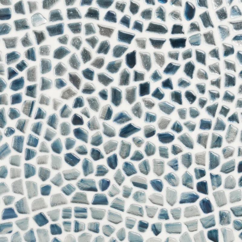 Bond Tile Fractal Pebble 11.88 in. x 11.88 in. Polished Glass Wall Mosaic Tile (0.98 Sq. Ft. / Each) | Wayfair