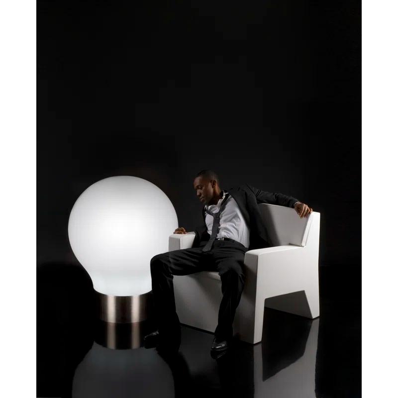 Vondom Jut The Second Matte Ice White Plug-In LED Outdoor Floor Lamp