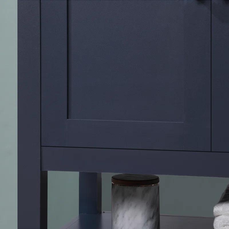 OVE Decors Vegas 30" Midnight Blue Single Bathroom Vanity Set