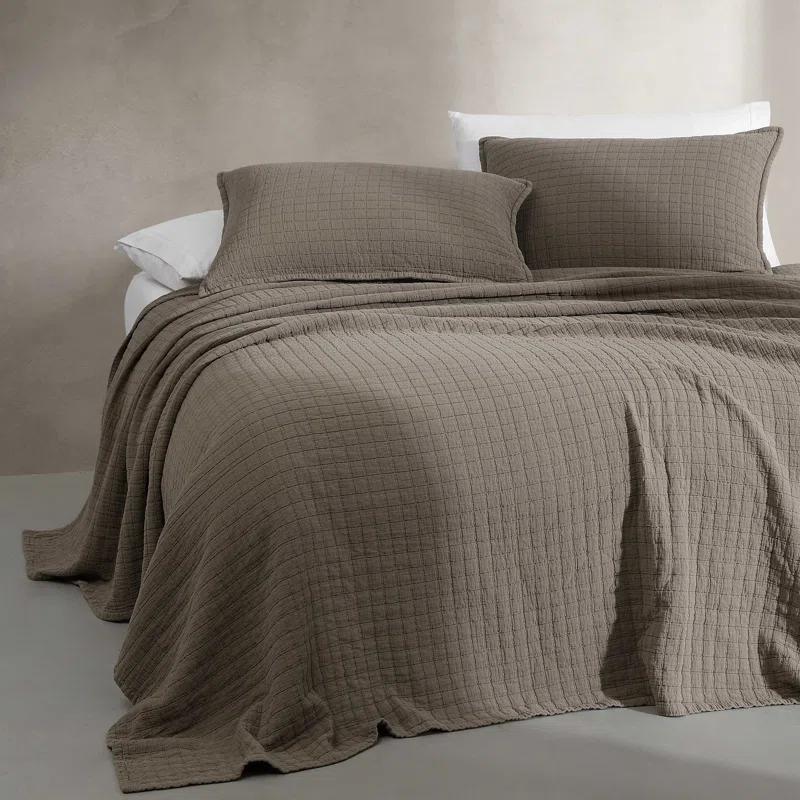 Calvin Klein Essential Solid Reversible Cotton Coverlet