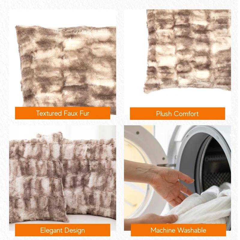 Faux Fur Throw Pillow