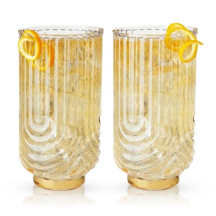 Viski Gatsby Highball Glasses