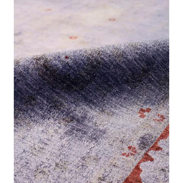 Pasargad Hand-Knotted Wool Purple/Red Area Rug